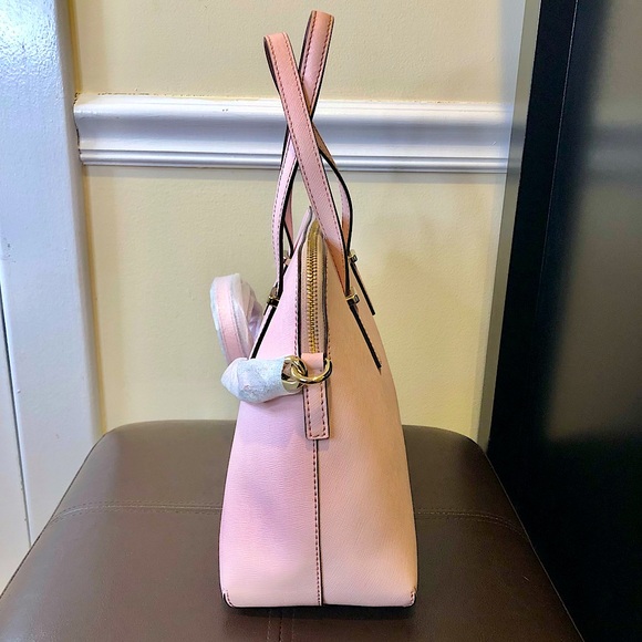 KATE SPADE Pink Cedar Street Maise Leather Top Handle Tote Crossbody NWOT - Picture 2 of 12
